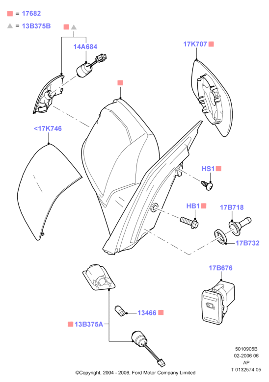 FORD 1510871 - Ārējais atpakaļskata spogulis adetalas.lv