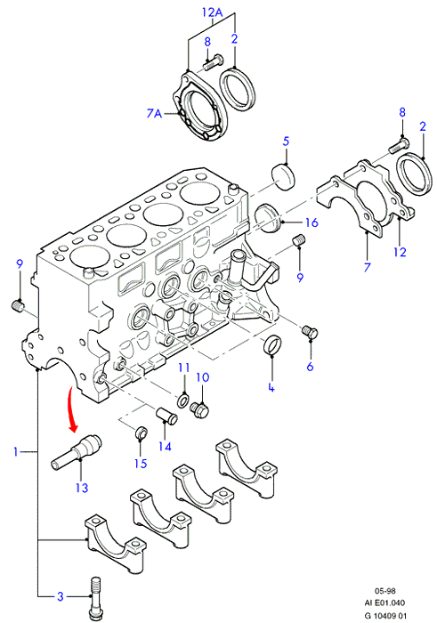 FORD 1 641 893 - Vārpstas blīvgredzens, Kloķvārpsta adetalas.lv