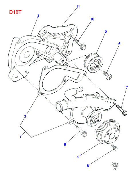 Alfa Romeo 1517749 - Ūdenssūknis adetalas.lv