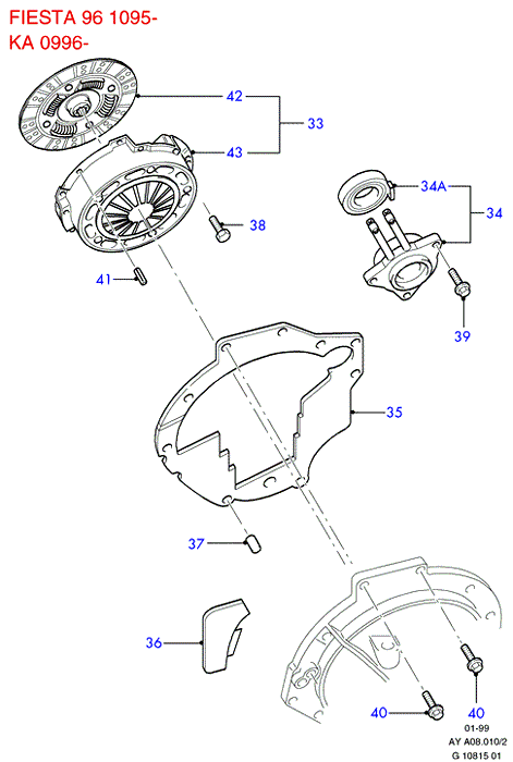 FORD 6846395 - Izspiedējgultnis adetalas.lv