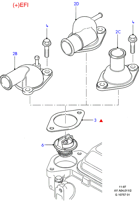 Opel 1452357 - Termostats, Dzesēšanas šķidrums adetalas.lv