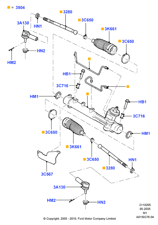 FORD 4546412 - Stūres šķērsstiepņa uzgalis adetalas.lv