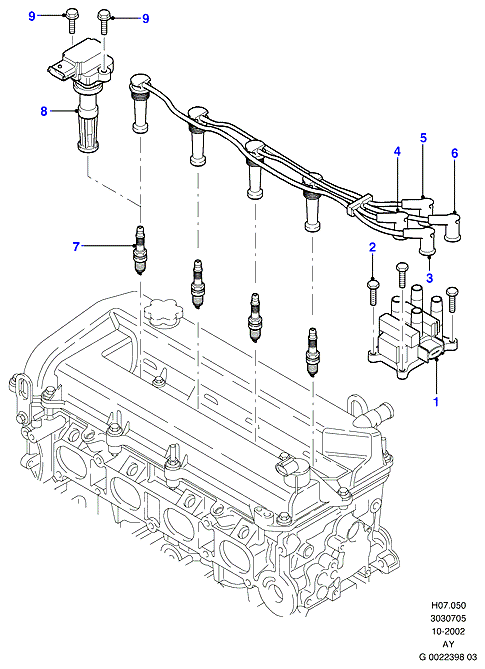 FORD 1255509 - Augstsprieguma vadu komplekts adetalas.lv