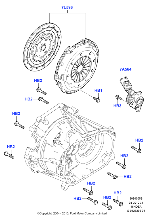 FORD 1508667 - Sajūga komplekts adetalas.lv