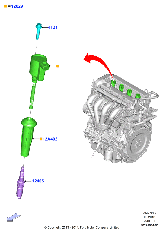 FORD 5158132 - Aizdedzes svece adetalas.lv