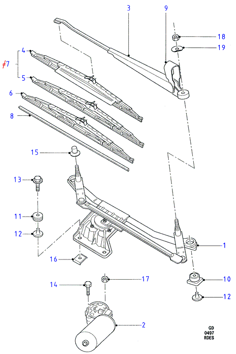 FORD 1148900 - Stikla tīrītāja slotiņa adetalas.lv