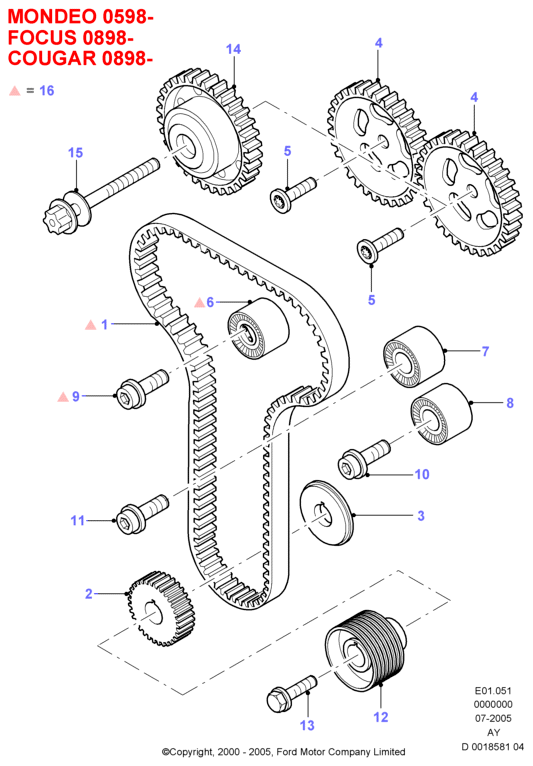 MAZDA 1037660 - Zobsiksna adetalas.lv