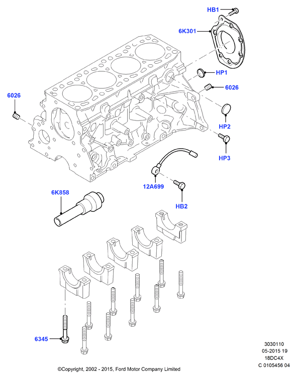 FORD 1 132 002 - Detonācijas devējs adetalas.lv