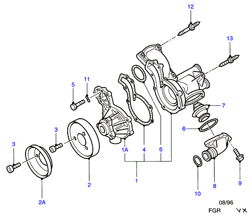 FORD 1 566 240 - Ūdenssūknis adetalas.lv