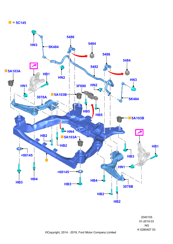 FORD (CHANGAN) 5182780 - Stiepnis / Atsaite, Stabilizators adetalas.lv