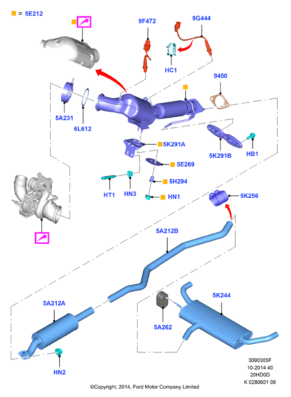 FORD 5144254 - Lambda zonde adetalas.lv