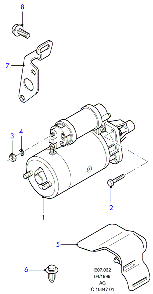 FORD 1416217 - Starteris adetalas.lv