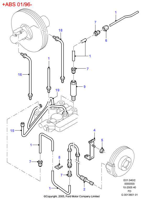 FORD 1023692 - Bremžu šļūtene adetalas.lv