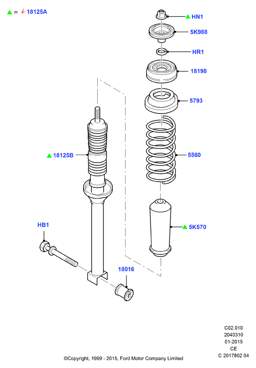 FORD 1220249 - Gājiena ierobežotājs, Atsperojums adetalas.lv