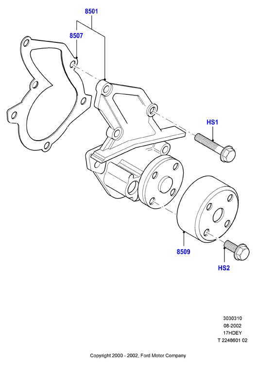 FORD 1 566 239 - Ūdenssūknis adetalas.lv