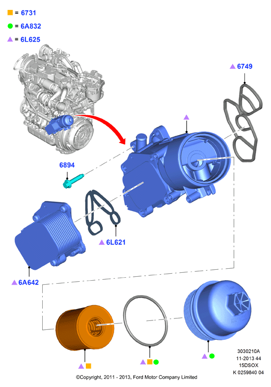 TOYOTA 1516998 - Eļļas radiators, Motoreļļa adetalas.lv