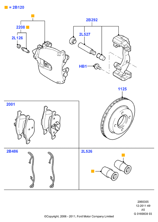 FORD 1 321 517 - Bremžu uzliku kompl., Disku bremzes adetalas.lv