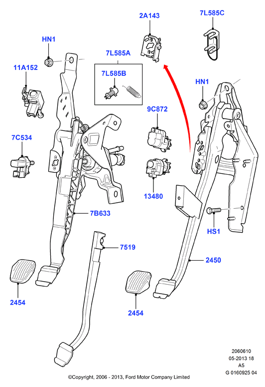 FORD USA 1 343 269 - Slēdzis, Sajūga pievads (Motora vadība) adetalas.lv