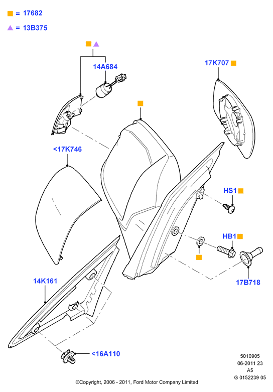 FORD 4450780 - Pagrieziena signāla lukturis adetalas.lv