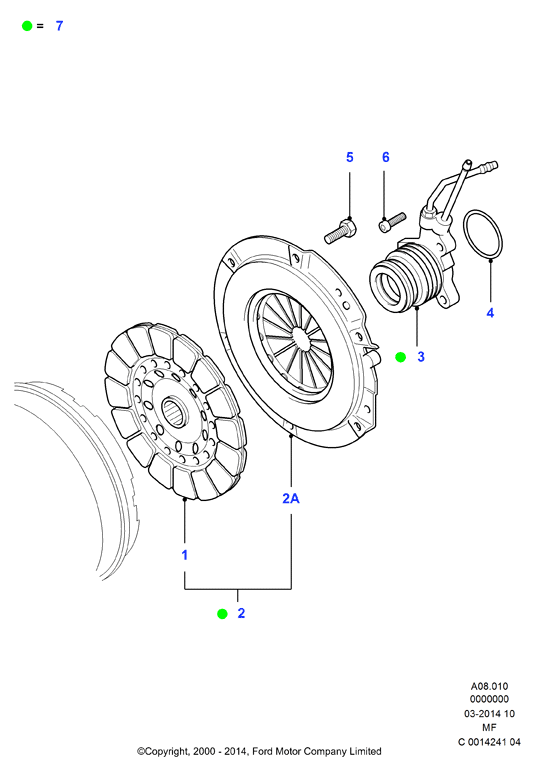 FORD 1327407 - Sajūga disks adetalas.lv