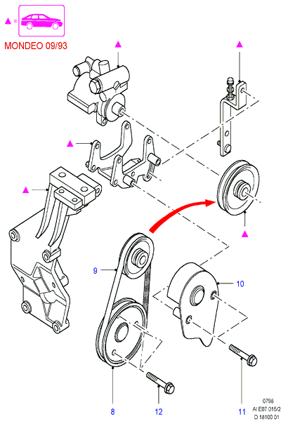 FORD 6842244 - Ķīļrievu siksna adetalas.lv