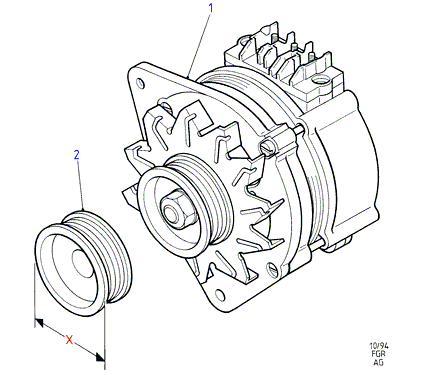 FORD 1406076 - Ģenerators adetalas.lv