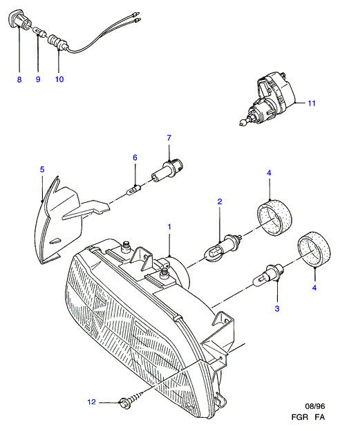 FORD 6156783 - Pagrieziena signāla lukturis adetalas.lv