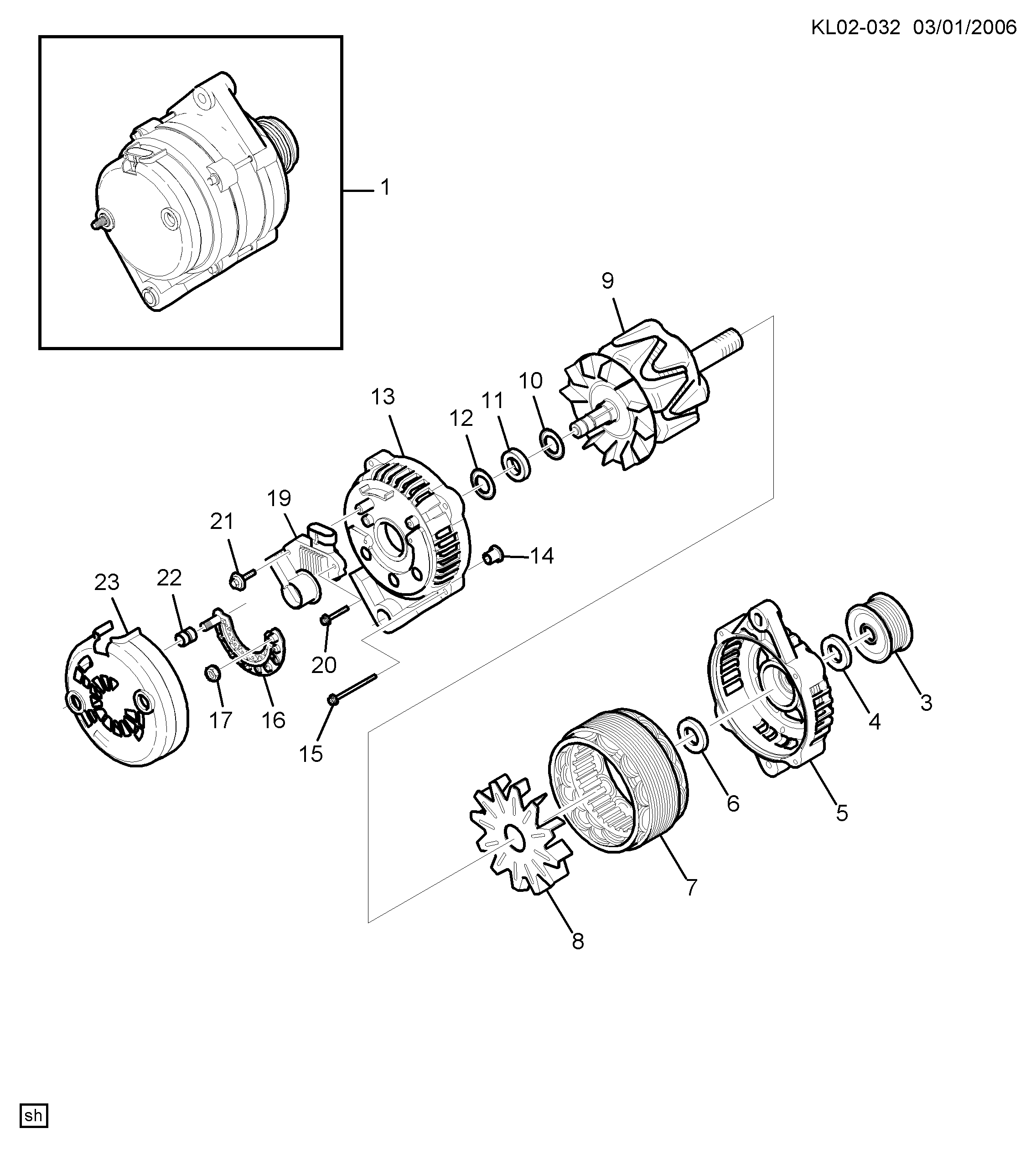 DAEWOO 93744610 - Ģeneratora sprieguma regulators adetalas.lv