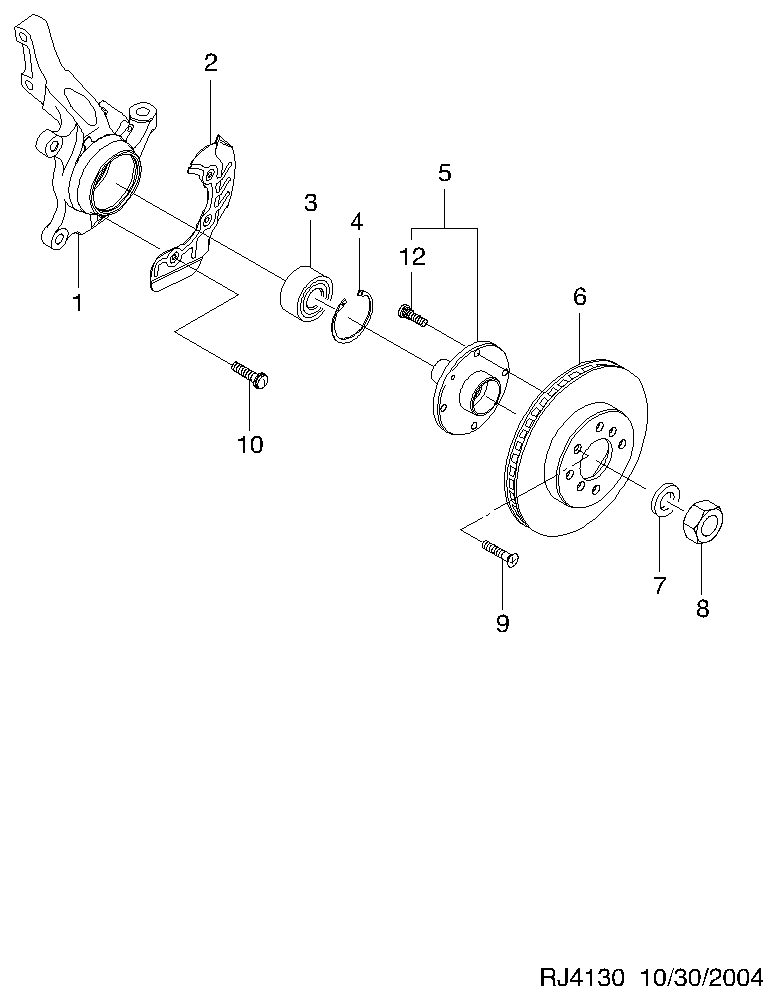 Chevrolet 96995000 - Riteņa rumbas gultņa komplekts adetalas.lv