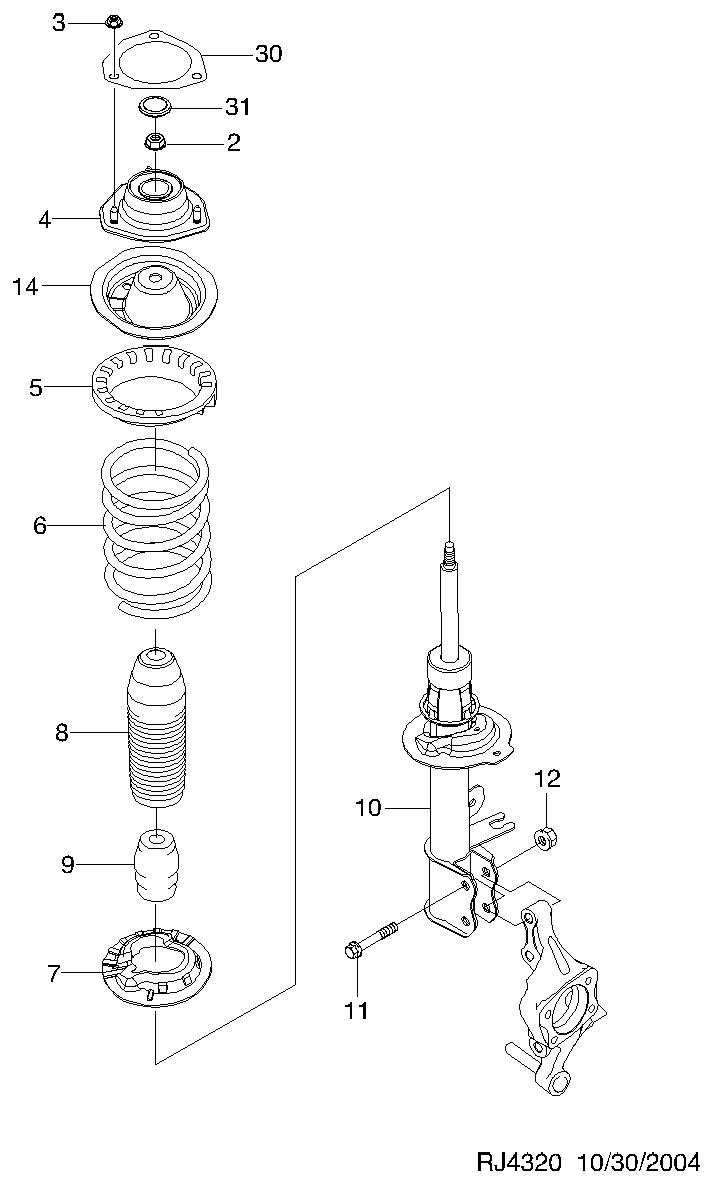 Opel 96403109 - Putekļu aizsargkomplekts, Amortizators adetalas.lv