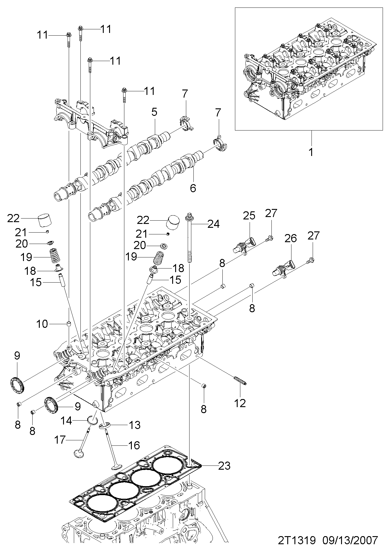 General Motors 55565708 - Devējs, Sadales vārpstas stāvoklis adetalas.lv