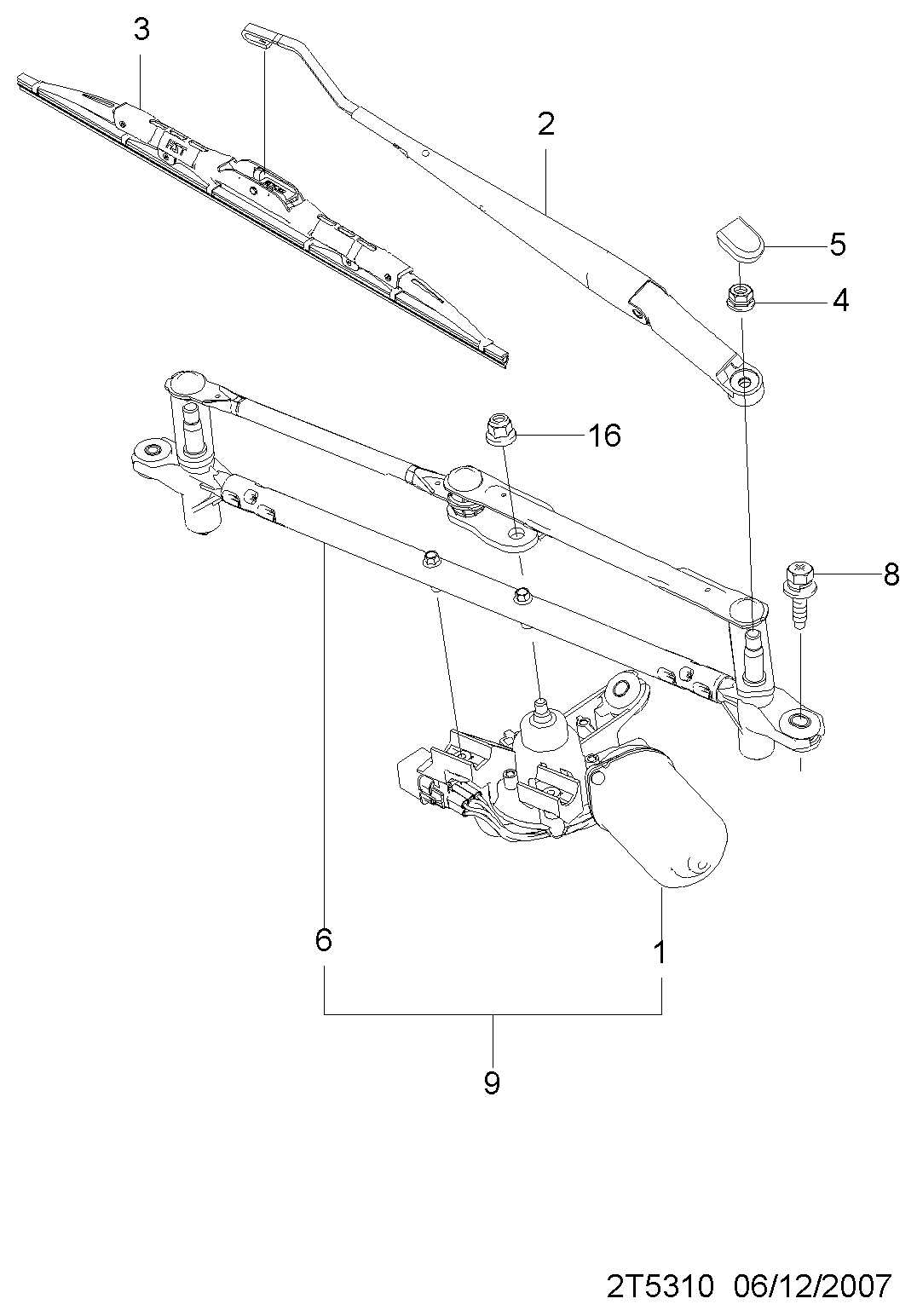 Chevrolet 95980791 - Stikla tīrītāja slotiņa adetalas.lv