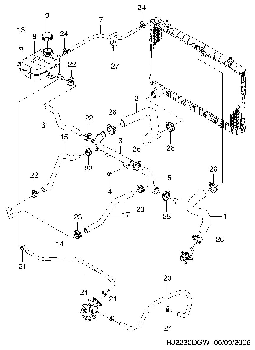 Chevrolet 96420303 - Vāciņš, Dzesēšanas šķidruma rezervuārs adetalas.lv