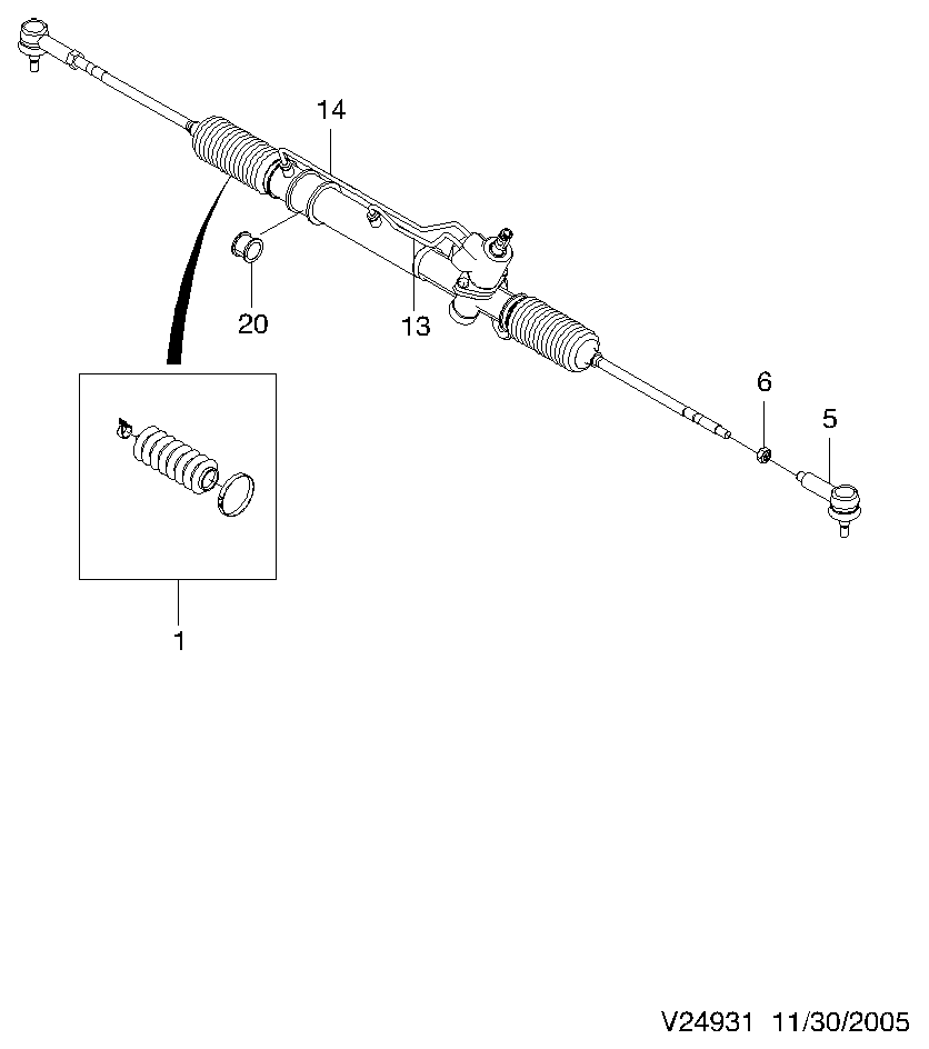 CHEVROLET (SGM) 93740710 - Stūres šķērsstiepņa uzgalis adetalas.lv