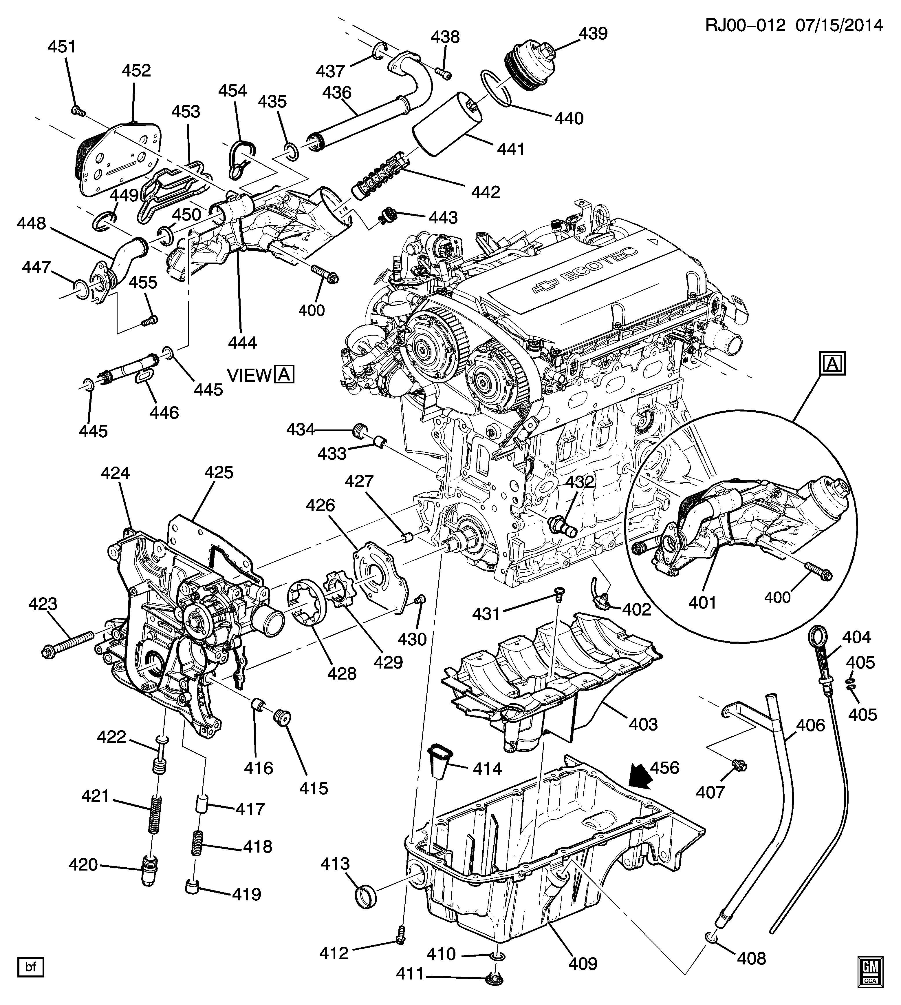 DAEWOO 24445723 - Blīve, Izplūdes gāzu recirkulācijas vārsts adetalas.lv