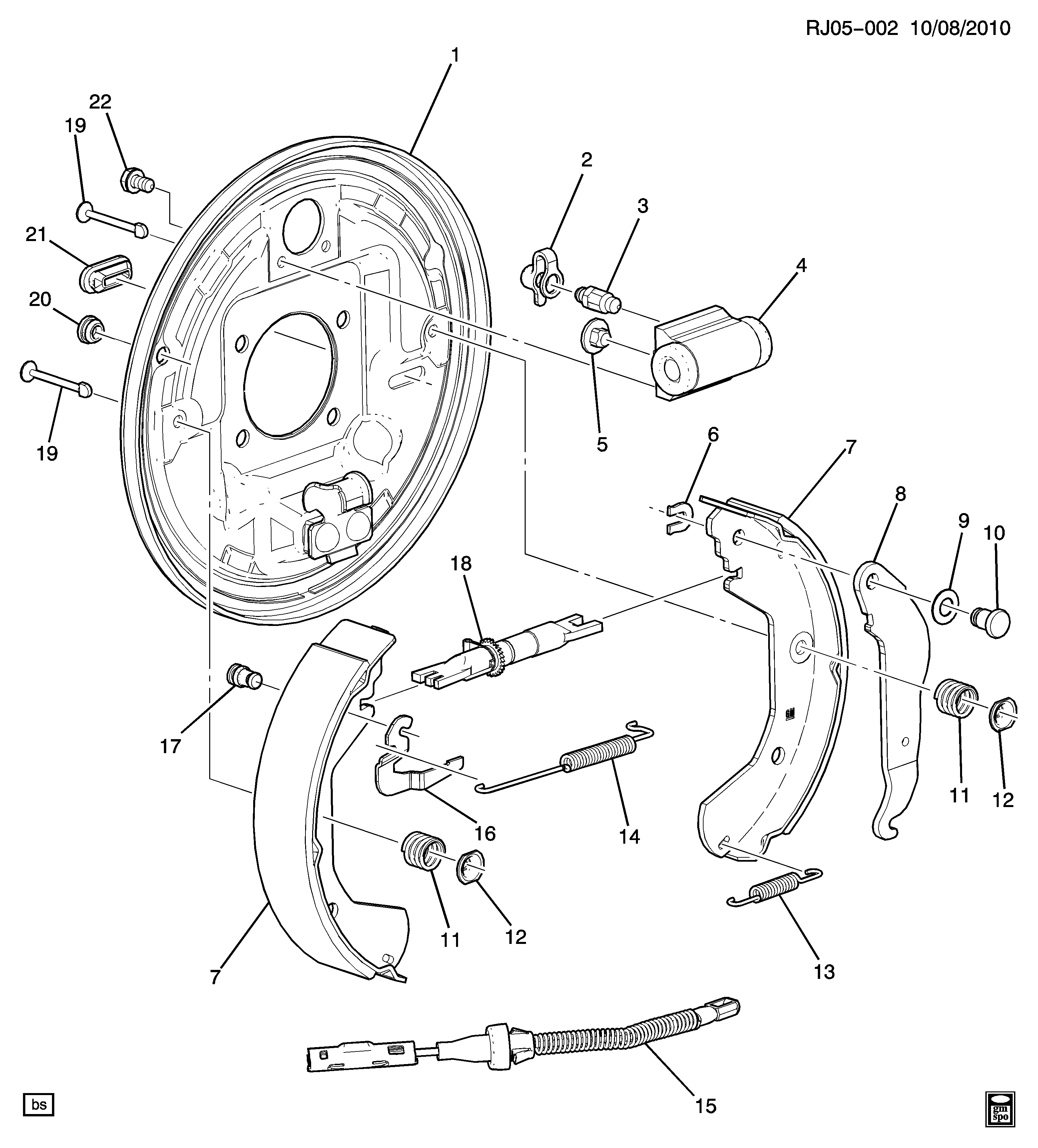 Chevrolet 13304908 - Atgaisošanas skrūve / ventilis, Riteņa bremžu cilindrs adetalas.lv