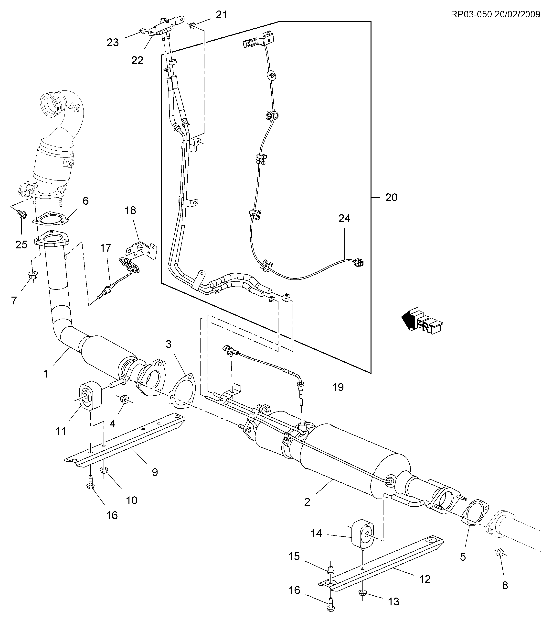 Chevrolet 13229780 - Kronšteins, Izplūdes caurule adetalas.lv