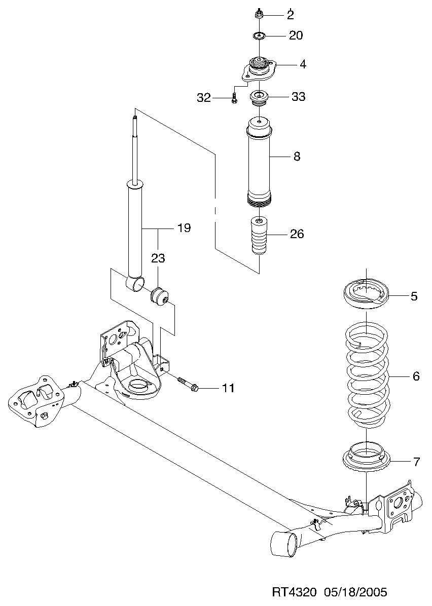 Chevrolet 96535162 - Putekļu aizsargkomplekts, Amortizators adetalas.lv