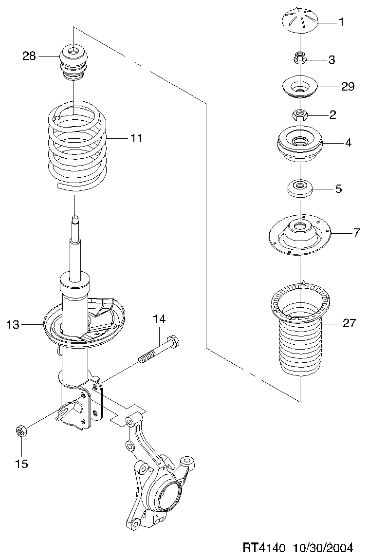 GMC 96410168 - Amortizators adetalas.lv