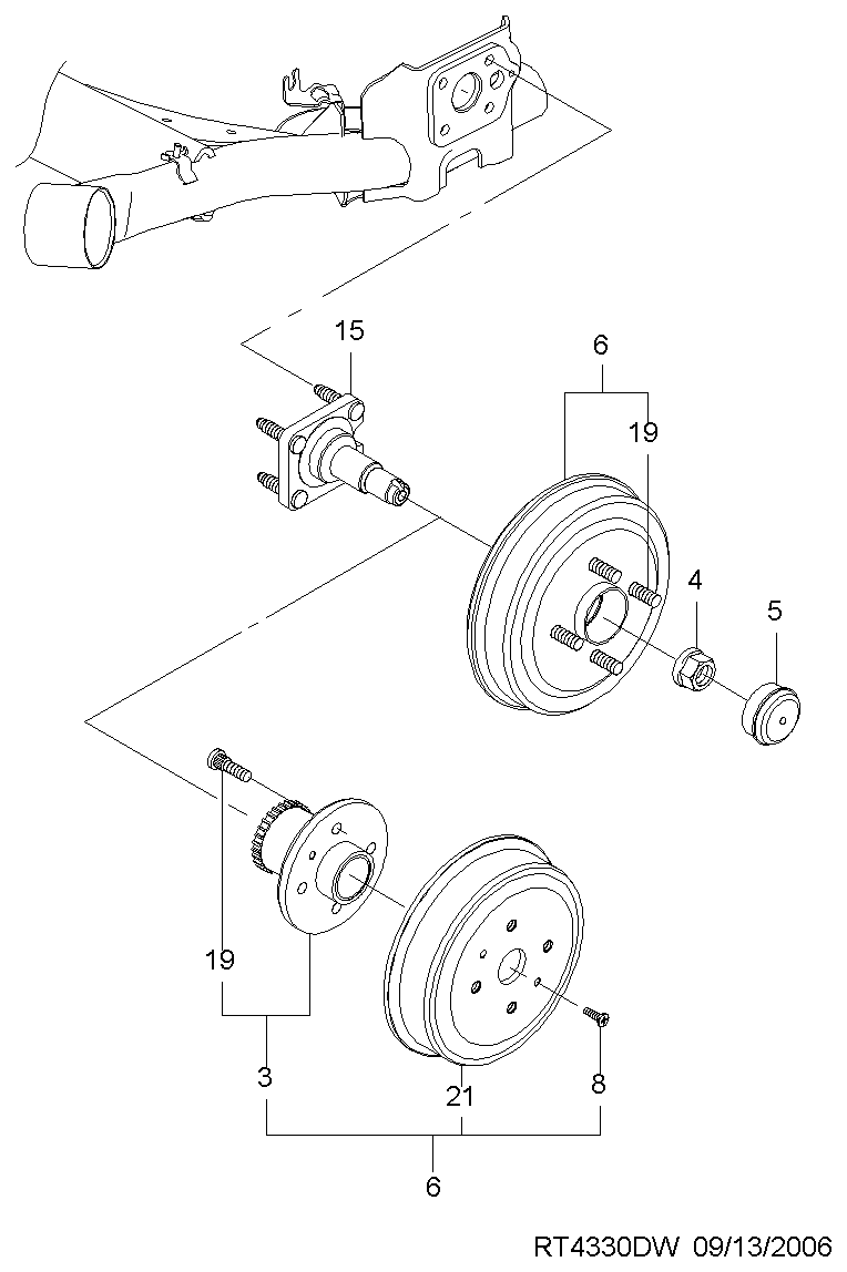 DAEWOO 96471776 - Riteņa rumbas gultņa komplekts adetalas.lv