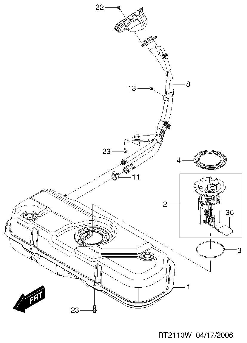 Chevrolet 96 423 296 - Degvielas sūkņa modulis adetalas.lv