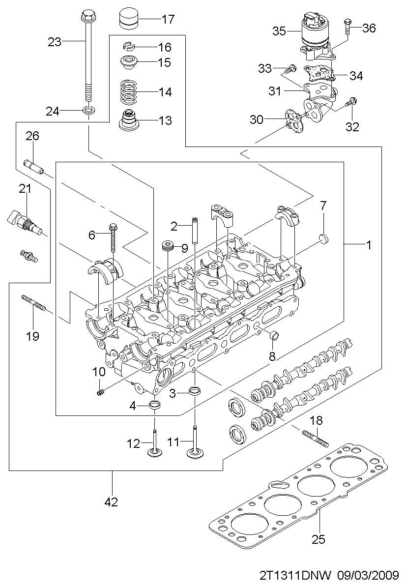 DAEWOO 25182126 - Izpl. gāzu recirkulācijas vārsts adetalas.lv