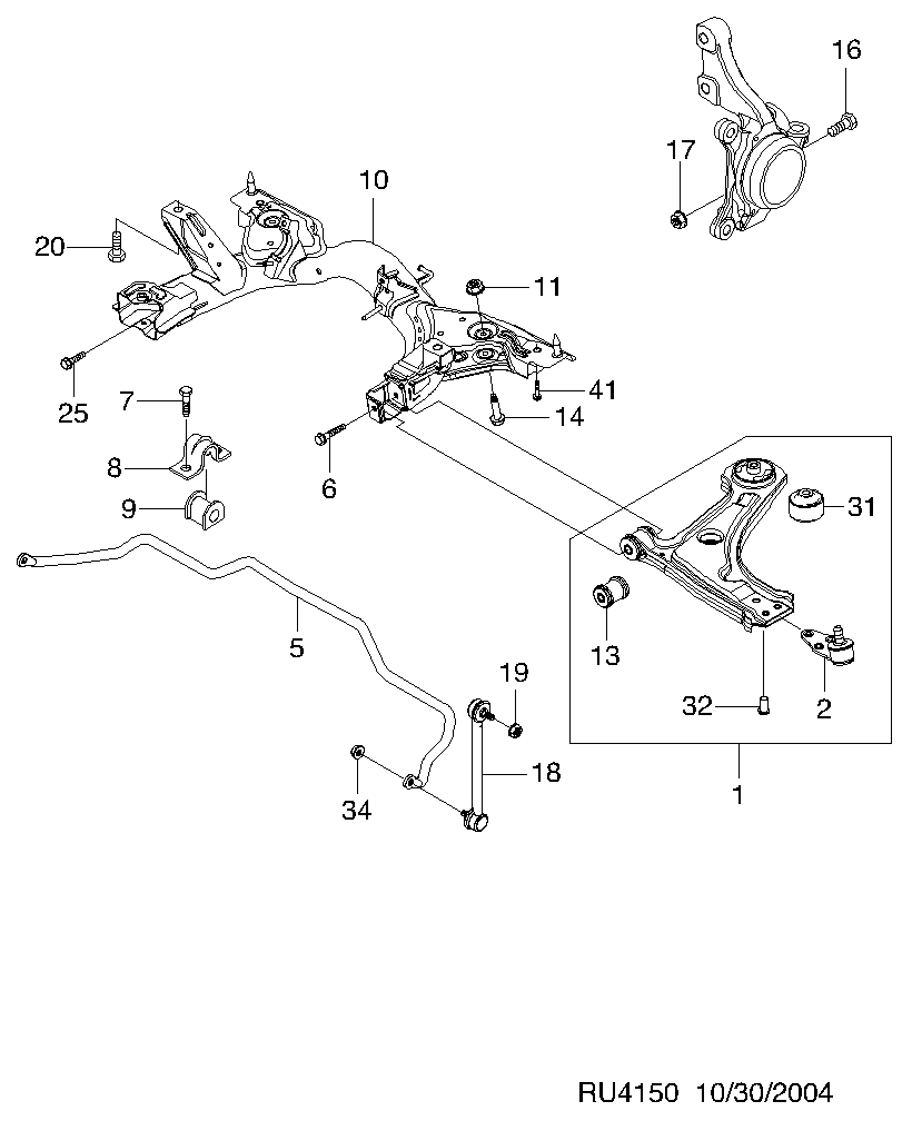 BUICK (SGM) 96391875 - Stiepnis / Atsaite, Stabilizators adetalas.lv