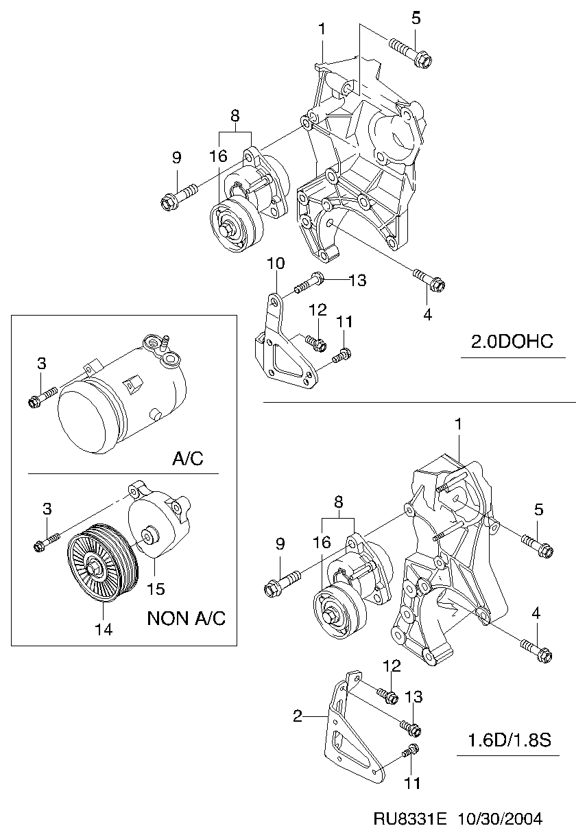 DAEWOO 96344236 - Parazīt / Vadrullītis, Ķīļrievu siksna adetalas.lv