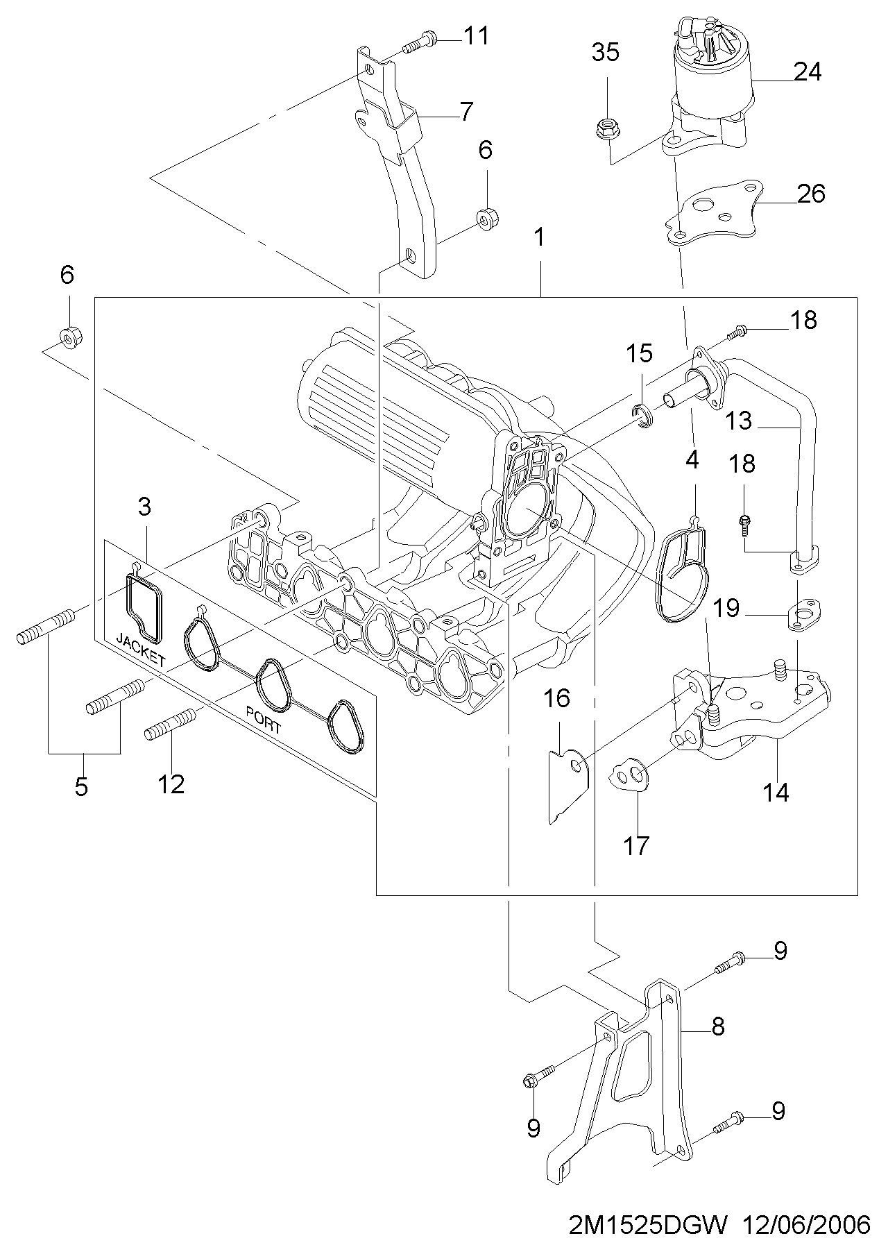 Chevrolet 25182127 - Izpl. gāzu recirkulācijas vārsts adetalas.lv