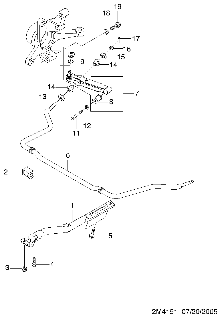 Opel 96380613 - Piekare, Šķērssvira adetalas.lv