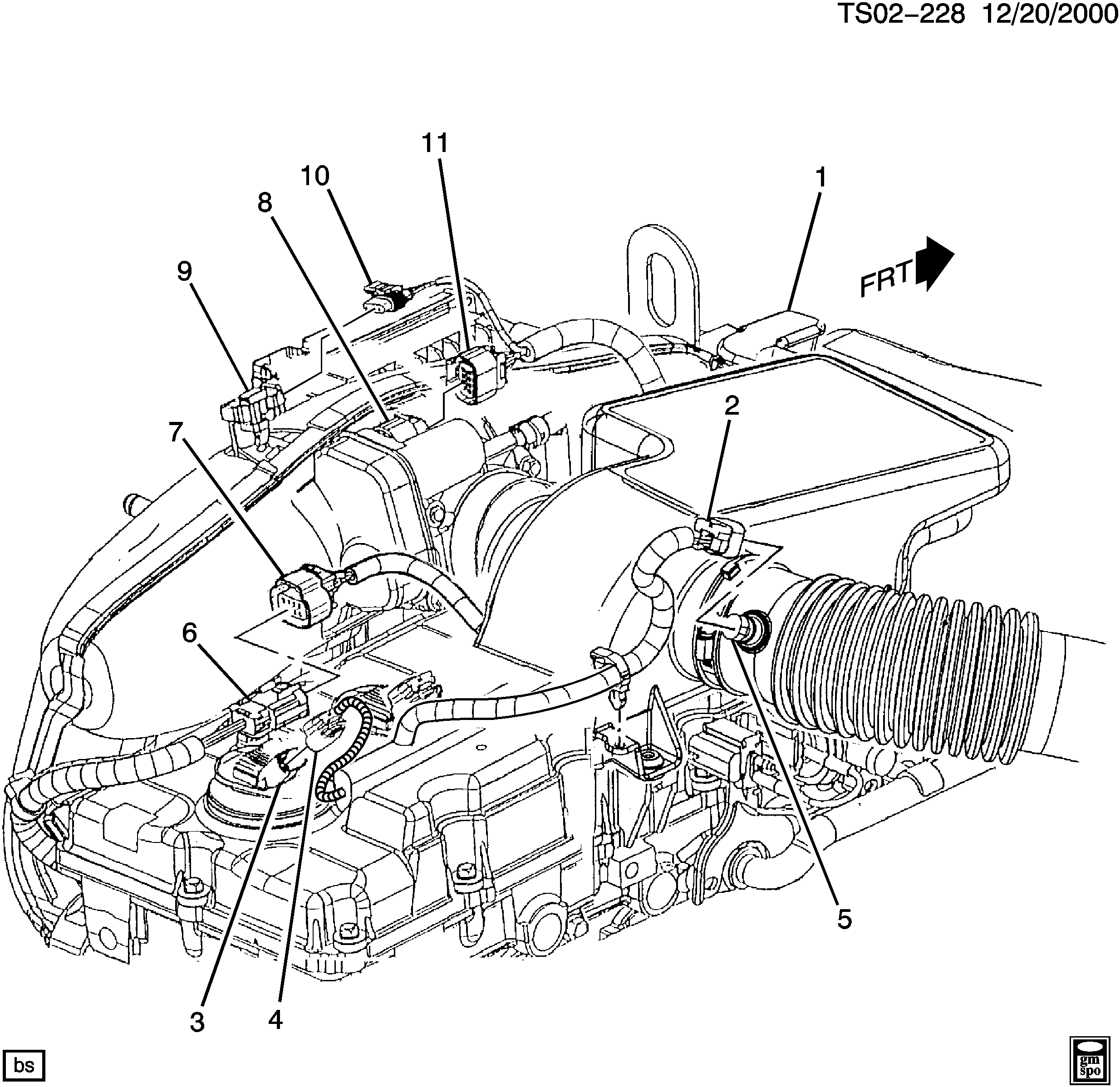 Pontiac 12614970 - Devējs, Spiediens ieplūdes traktā adetalas.lv