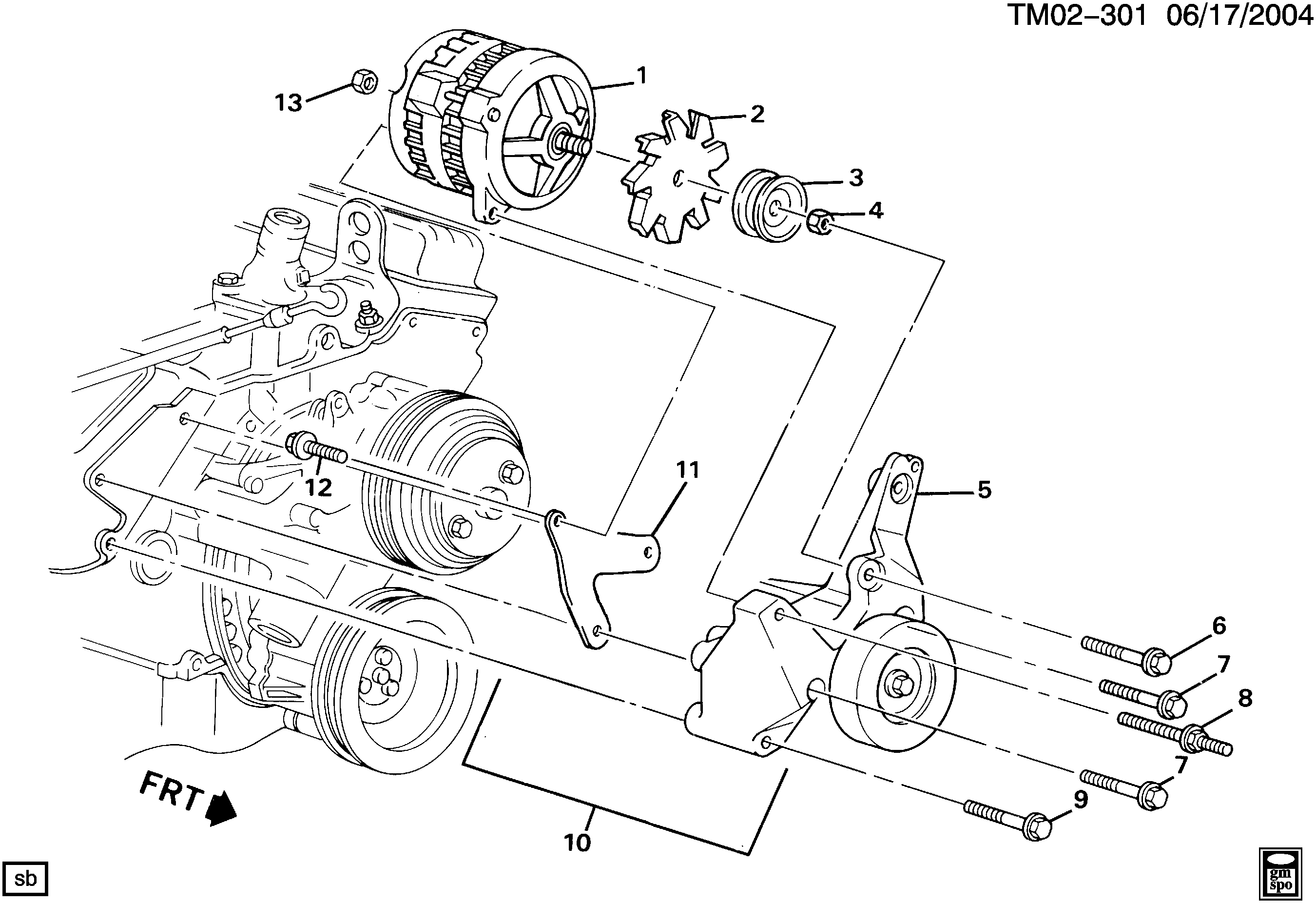 General Motors 10179211 - Parazīt / Vadrullītis, Ķīļrievu siksna adetalas.lv