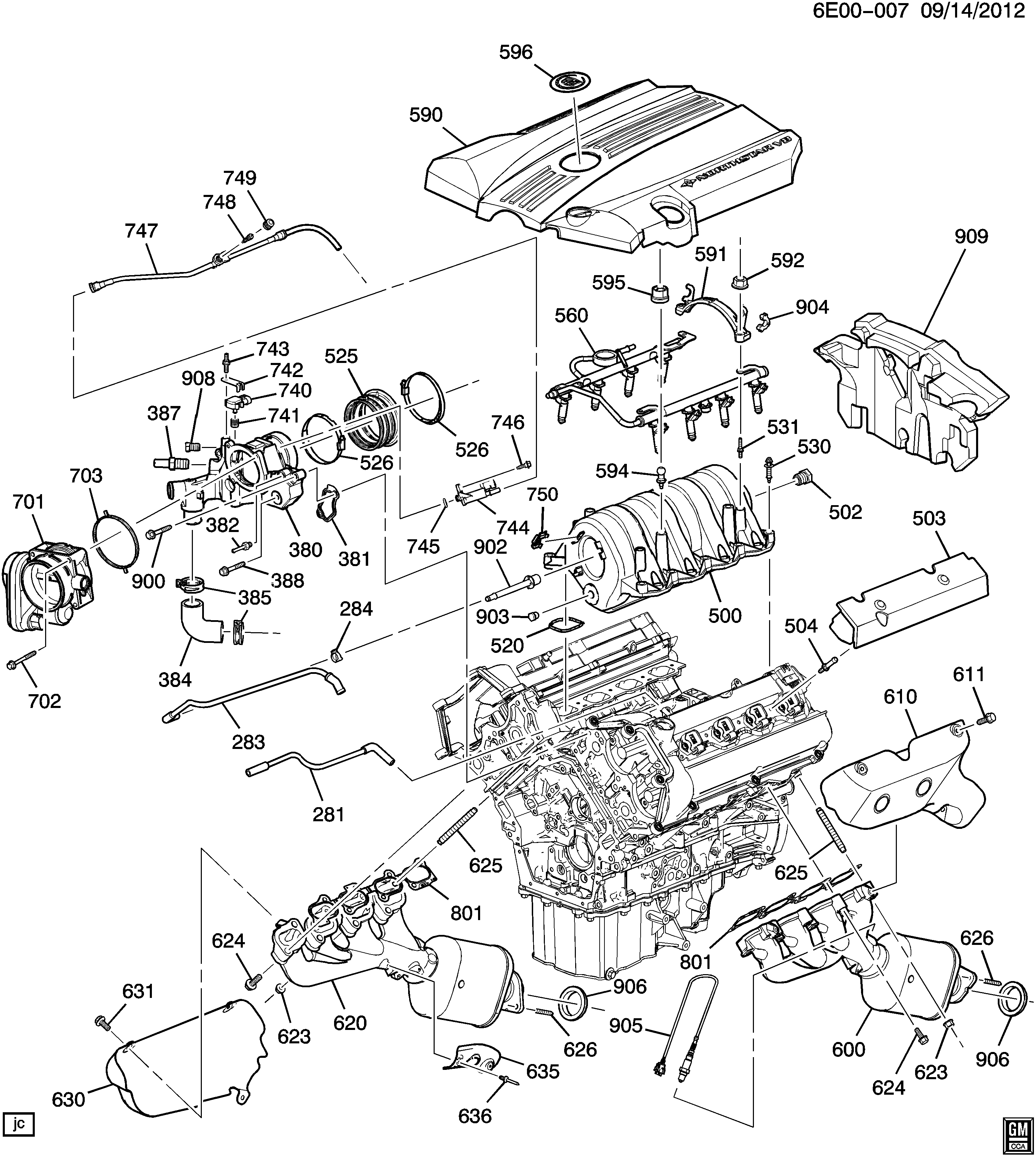 Volvo 1 257 174-1 - Blīve, Izplūdes kolektors adetalas.lv