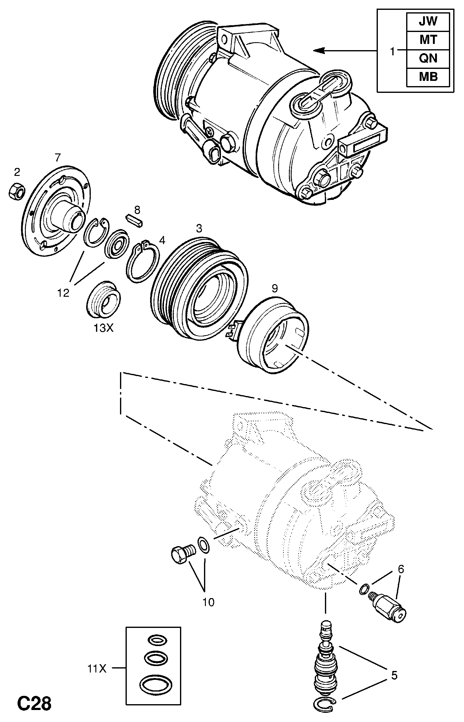 SAAB 1854067 - Kompresors, Gaisa kond. sistēma adetalas.lv